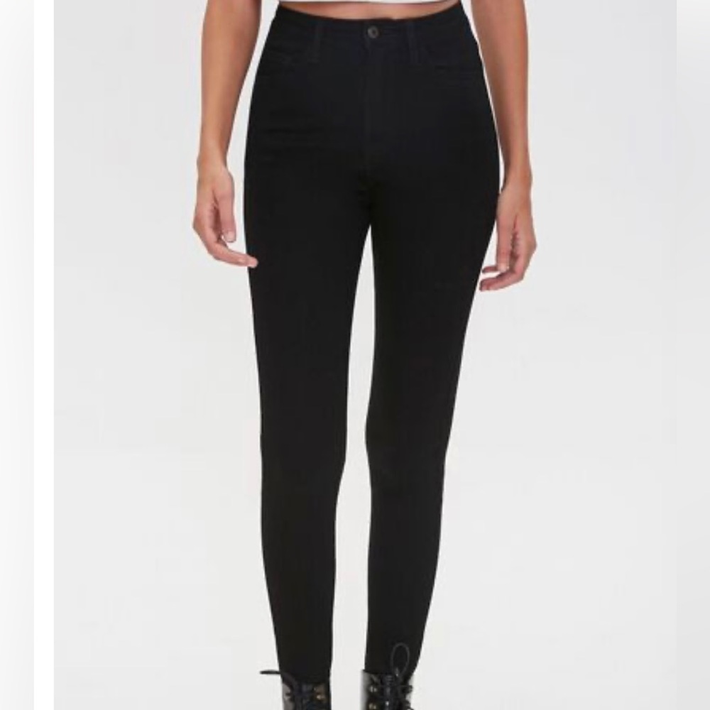 black high waisted jeans